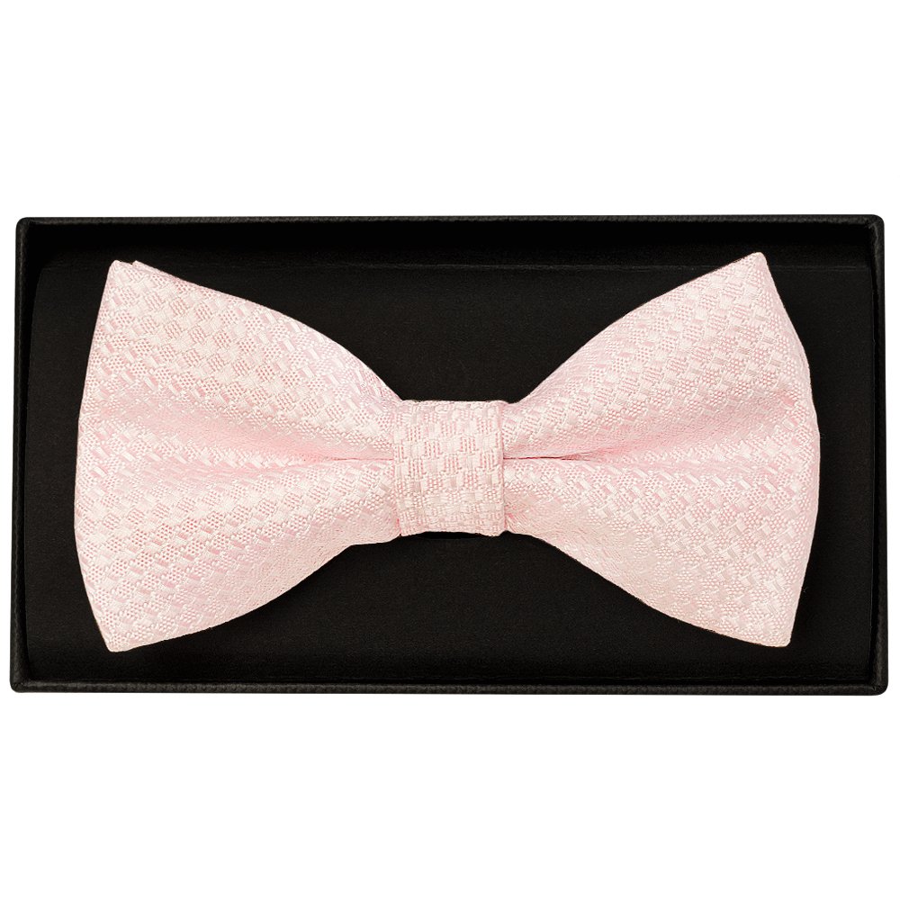 Blush Textured Mens Bow Tie